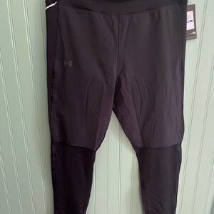 Under Armour Qualifier Cold Black Full-Length Compression Leggings